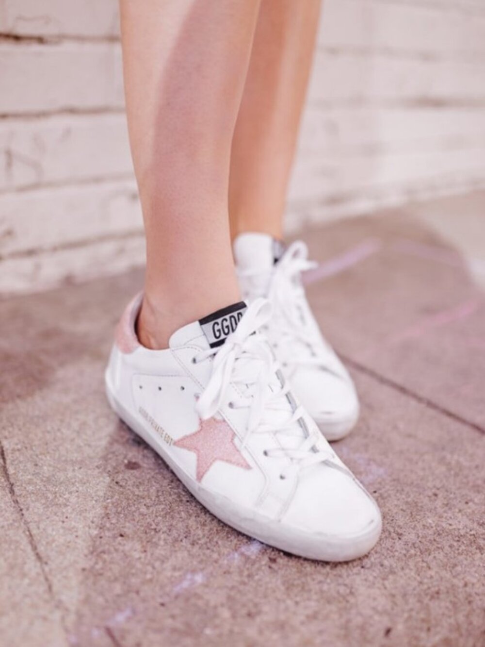 Golden Goose Super-Star sneakers white, pink women's size 37